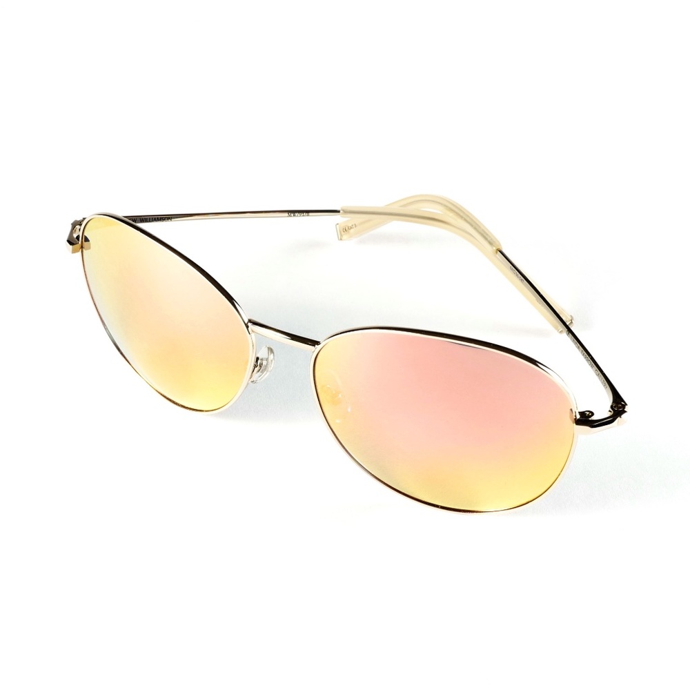 Matthew Williamson Mirrored Gold/Peach Sunglasses